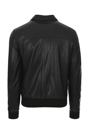 Black leather bomber jacket LOW BRAND | L1JFW25266859D001